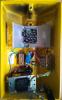 Inside, new micro mains SMPSU 12v 400ma. Beeper installed bottom right. New micro processor PCB installed under reflector top right.