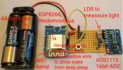 Built board to program & test with a LDR rather than solar array.
